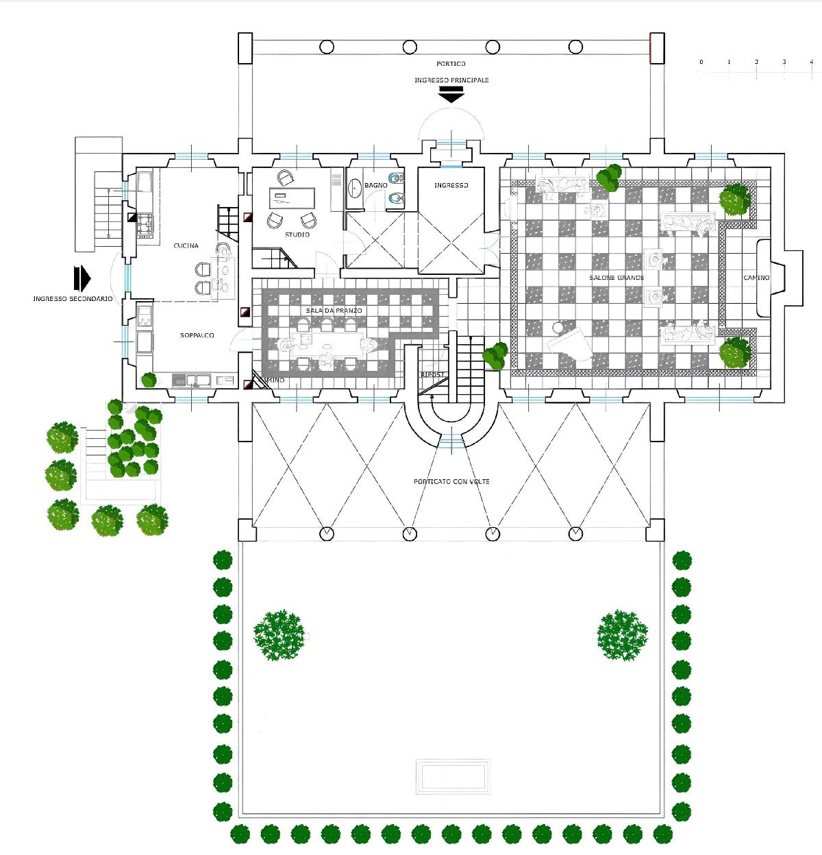 Pianta Villa Torricola Roma LAZIO