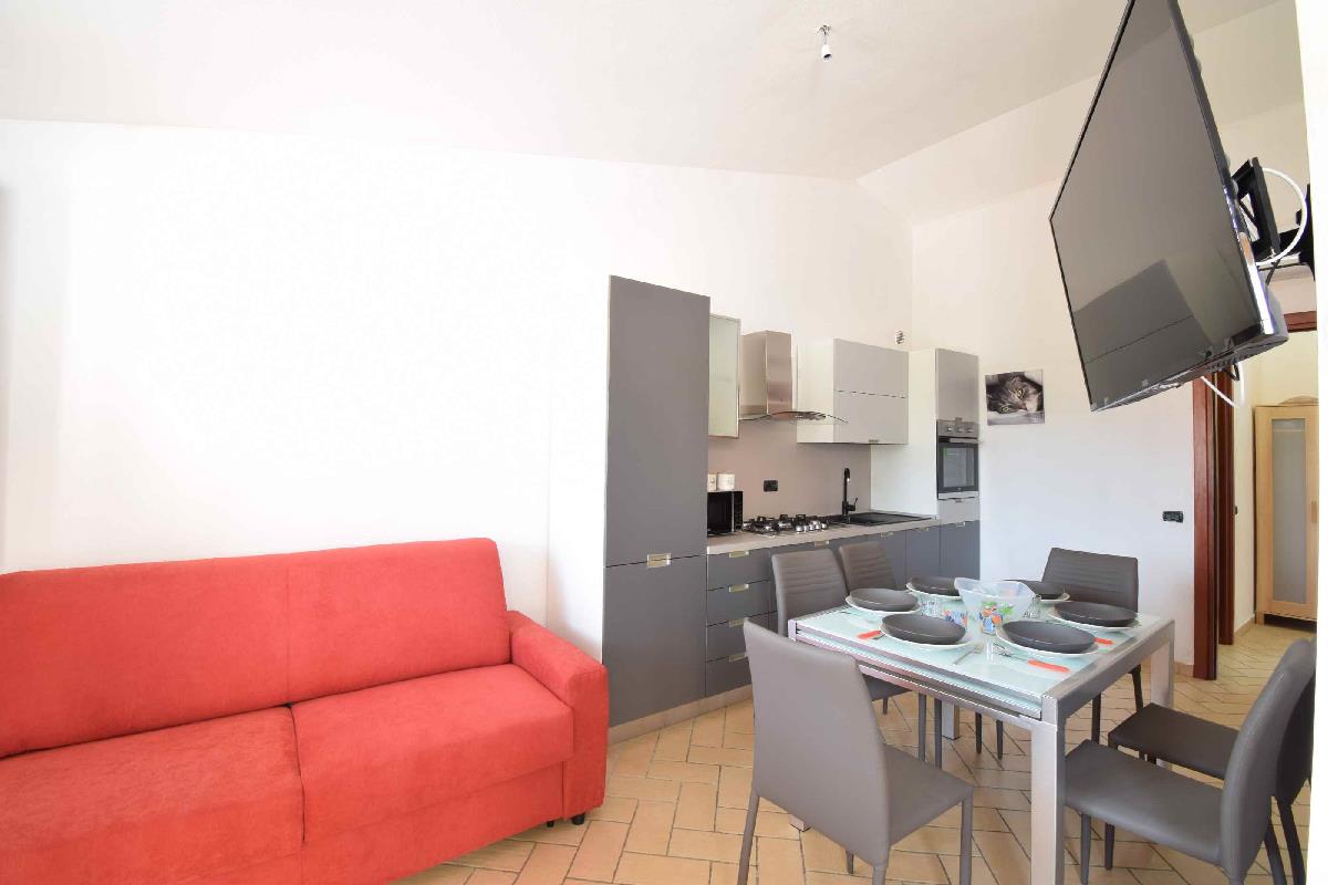 Küche-Wohnzimmer san pietro house Budoni Sardegna