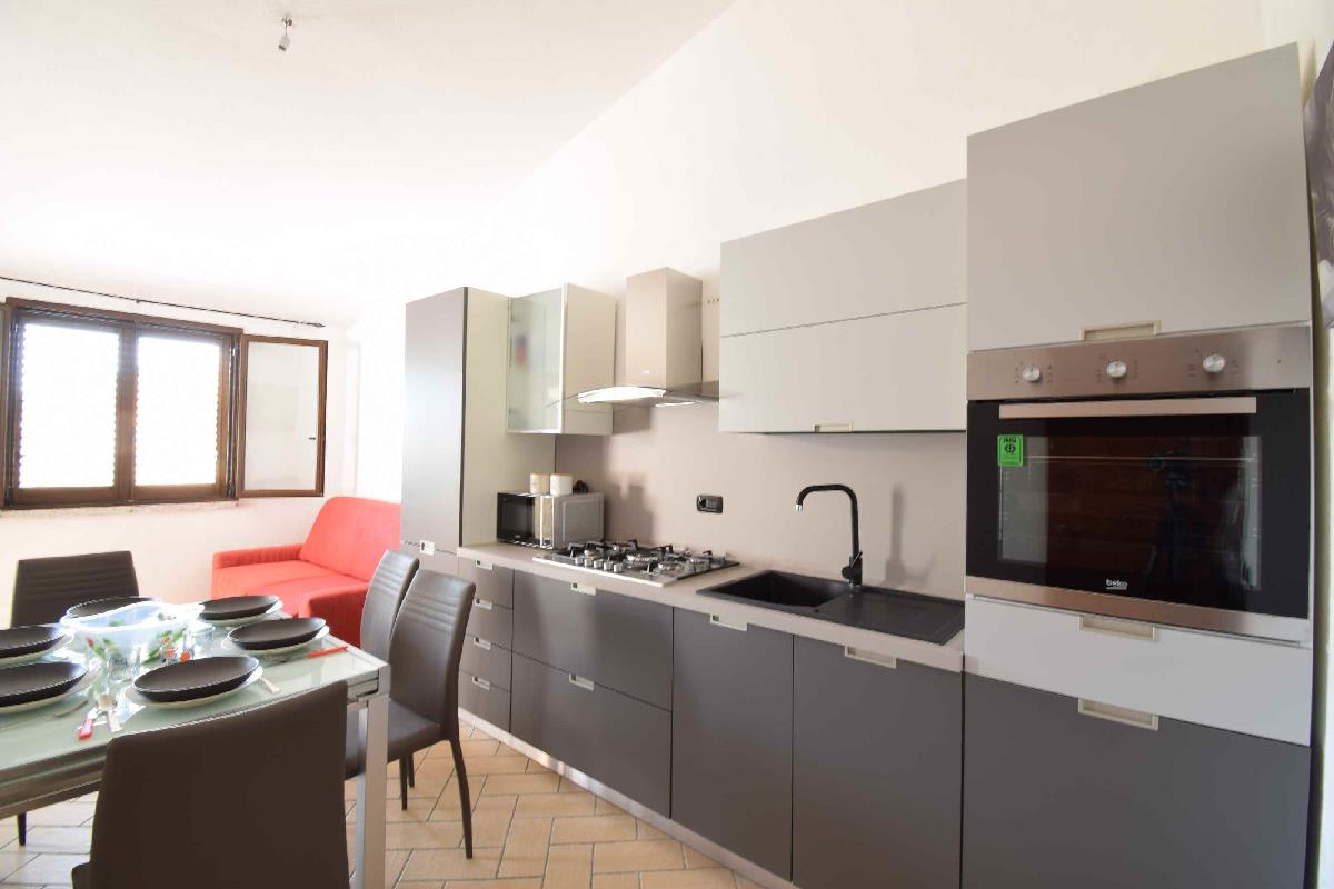Küche-Wohnzimmer san pietro house Budoni Sardegna